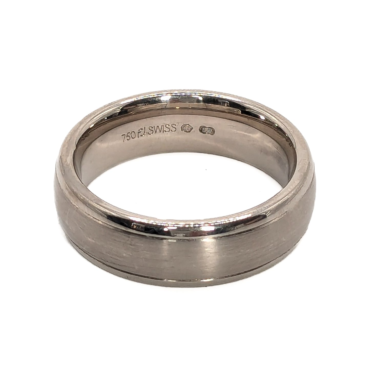 Furrer Jacot Gents 18ct White Gold 7mm Wedding Ring