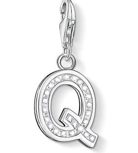 Thomas Sabo Sterling Silver CZ Initial / Letter Charm