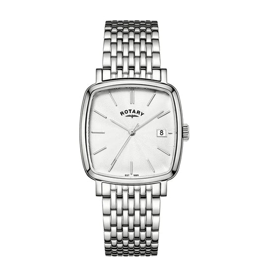 Rotary Windsor Stainless Steel Bracelet Watch with date