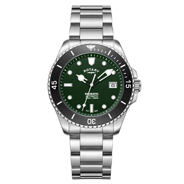 Rotary Seamatic 300 Automatic Stainless Steel Bracelet Watch