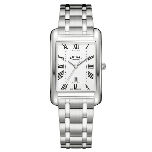 Rotary Heritage Astoria Stainless Steel Bracelet Watch with Date