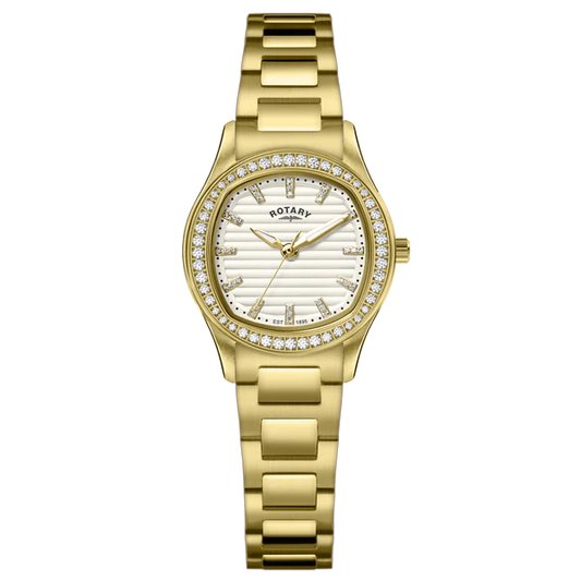Rotary Brilliance Gold Plated Stainless Steel Bracelet watch