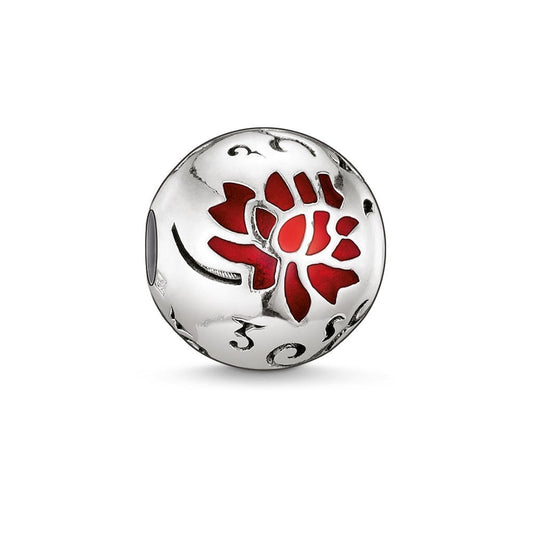 Thomas Sabo sterling Silver Karma  Flower bead charm
