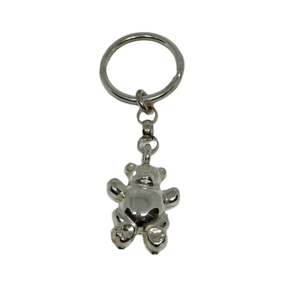 Teddy Key Rings SMK68 Silver Teddy Bear Key Ring – Totan Jewellers