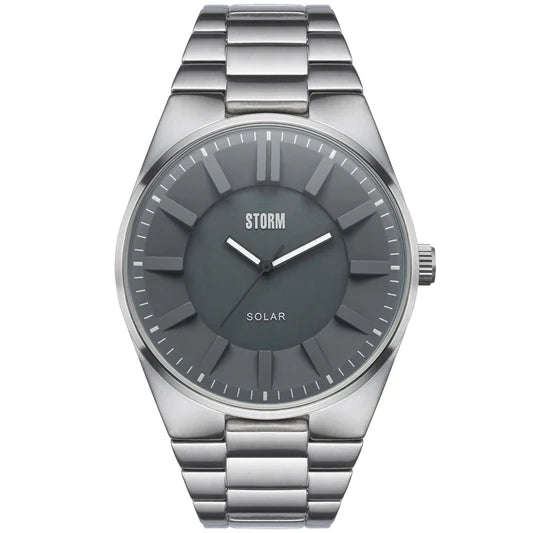 STORM Solaron Grey Stainless Steel Bracelet Watch