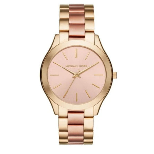 Michael Kors Slim Runway 2 tone Stainless Steel Bracelet Watch MK3493