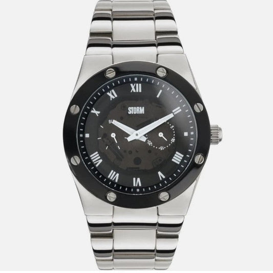 Storm Tempa Grey Dial Chronograph Stainless Steel Watch