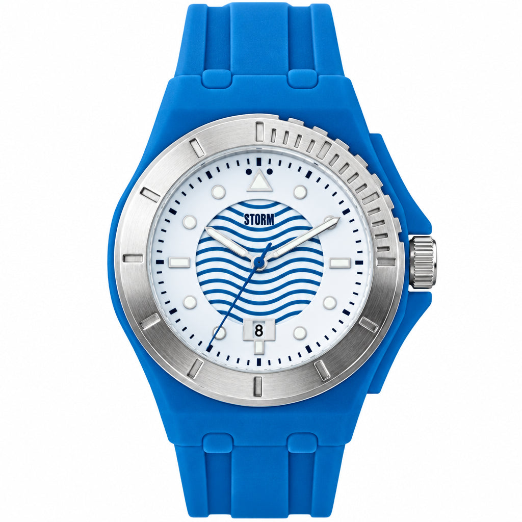 Storm Simplex watch on Blue Silicone strap