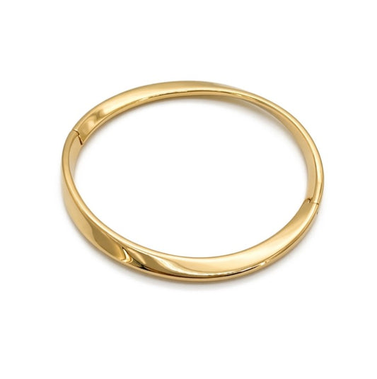 CK Calvin Klein Stainless Steel Gold Plated Bangle KJ86AB02010S