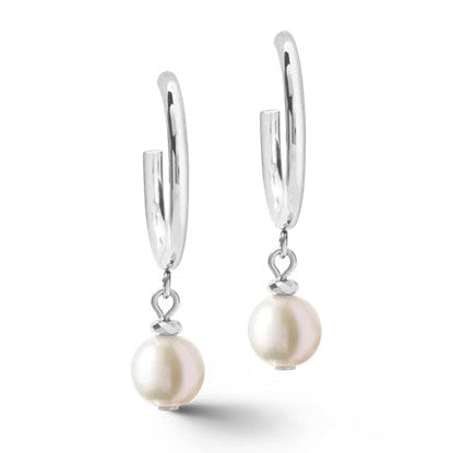 Coeur de Lion Stainless Steel Fresh water Pearl drop earrings 1100/21-1417