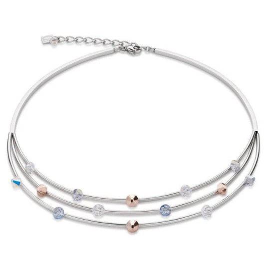 Coeur de Lion Stainless Steel beaded necklace 4917/10-1628