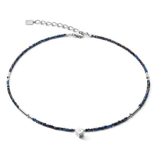 Coeur de Lion Stainless Steel Beaded Necklace 5080/10-0746