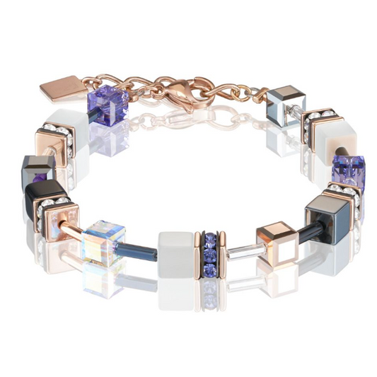 Coeur de Lion Stainless Steel Geo Cube bracelet 4013/30-0800