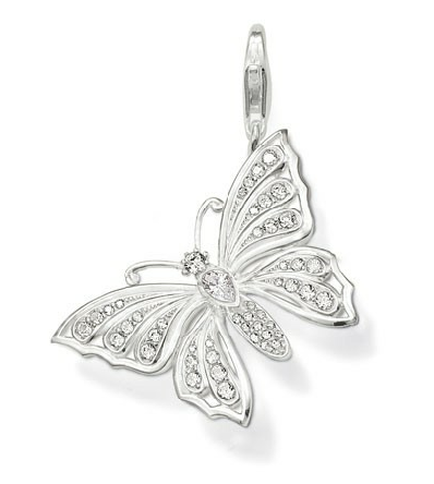 Thomas Sabo Sterling Silver Cubic Zirconia Butterfly Pendant