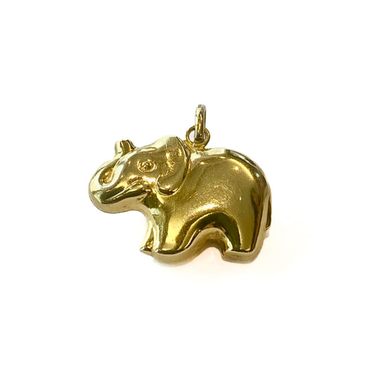 9ct Yellow gold Elephant charm Pre-Loved