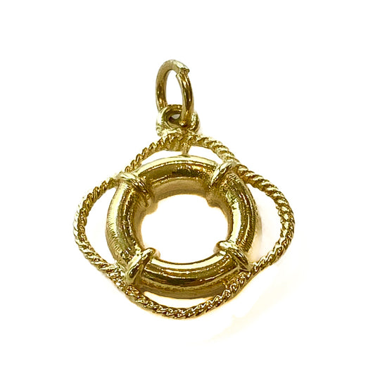 9ct yellow gold Life buoy charm Pre-Loved