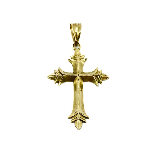 14ct Yellow Gold Small Cross Pendant Pre Loved