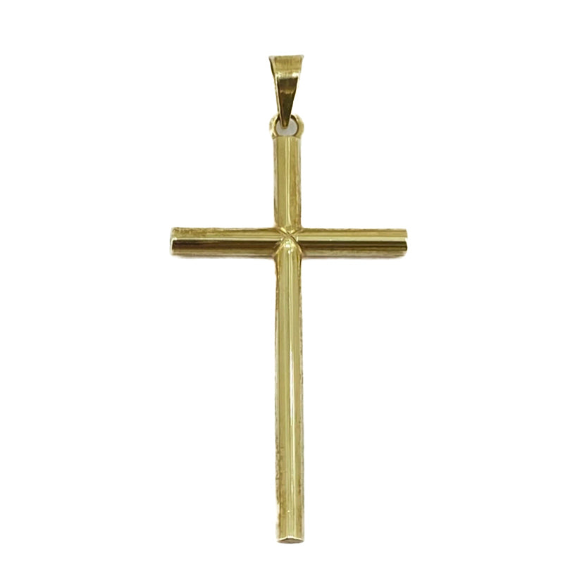 9ct Yellow Gold Cross Pendant Pre Loved