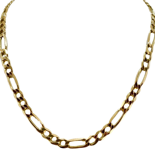 9ct Yellow Gold Flat Curb 19'' Chain Pre Loved