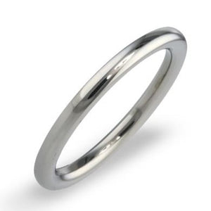 3mm Round Halo Titanium Wedding Ring T.LR1349