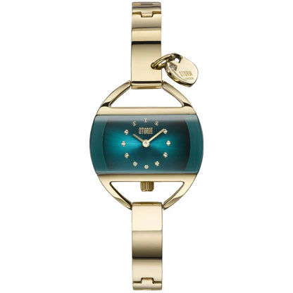 STORM Temptress Charm Gold Teal Dial Bracelet Watch
