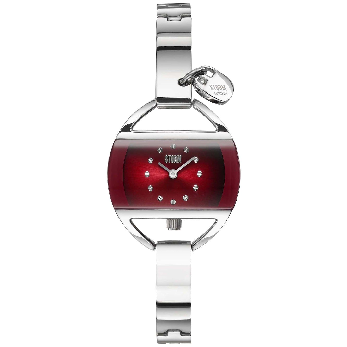 Storm Red Dial Temptress charm bracelet watch