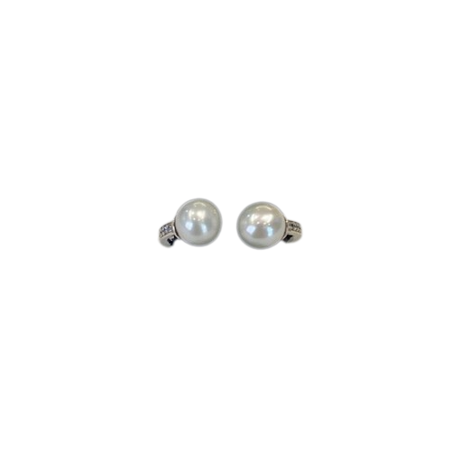 Thomas Sabo Sterling Silver Double Pearl and CZ set ring TR2078-167-14-56 Size P