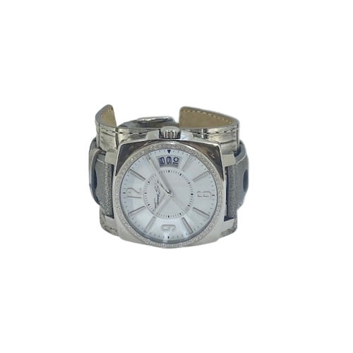 Thomas Sabo CZ Set Watch on Silver Leather Cuff Strap WA0086 £339