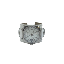 Load image into Gallery viewer, Thomas Sabo CZ Set Watch on White Leather Cuff Strap WA0087 £359
