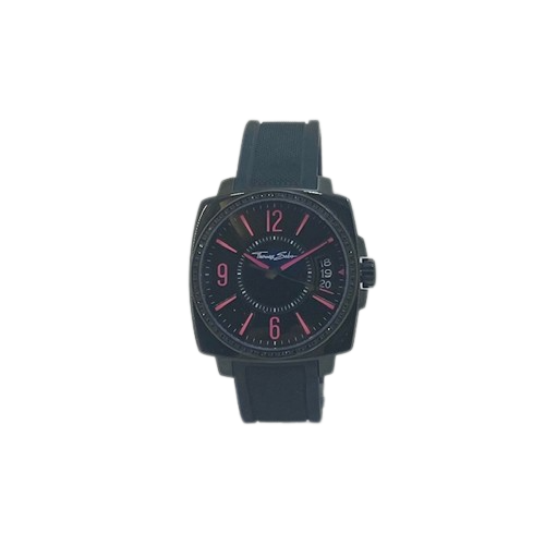 Thomas Sabo Rebel at Heart Black Stainless Steel Watch on Black Rubber Strap WA0105 £339