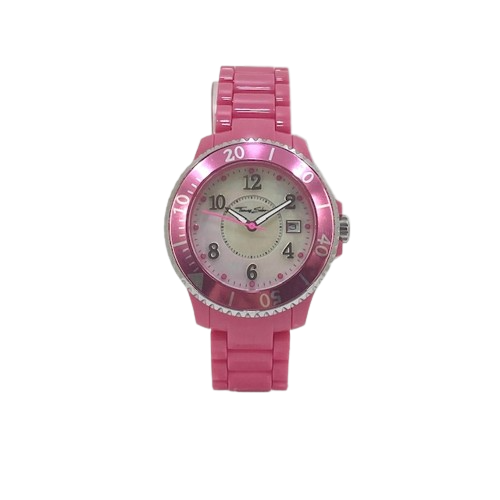 Thomas Sabo Pink Plastic Bracelet Watch MOP Dial WA0111 £169