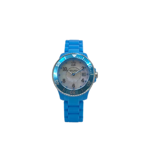 Thomas Sabo Blue Plastic Bracelet Watch MOP Dial WA0115 £169