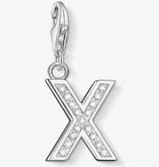 Thomas Sabo Sterling Silver CZ Initial / Letter Charm