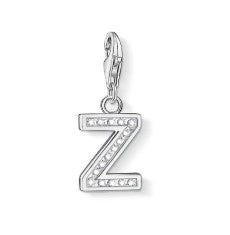 Thomas Sabo Sterling Silver CZ Initial / Letter Charm