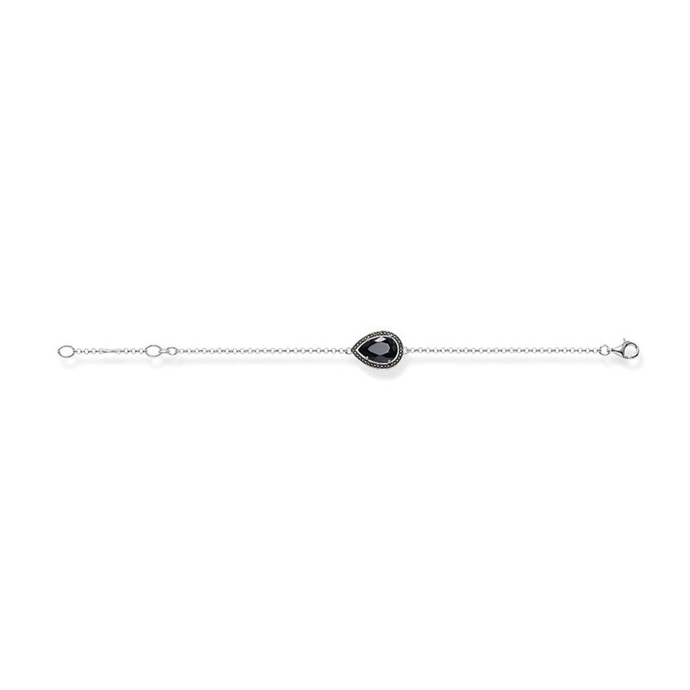 Thomas Sabo Sterling Silver & Black Onyx/CZ Maharani Bracelet