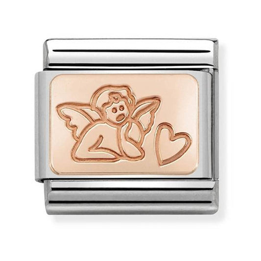 Nomination Classic 18K Rose gold Angel Charm 430101/44