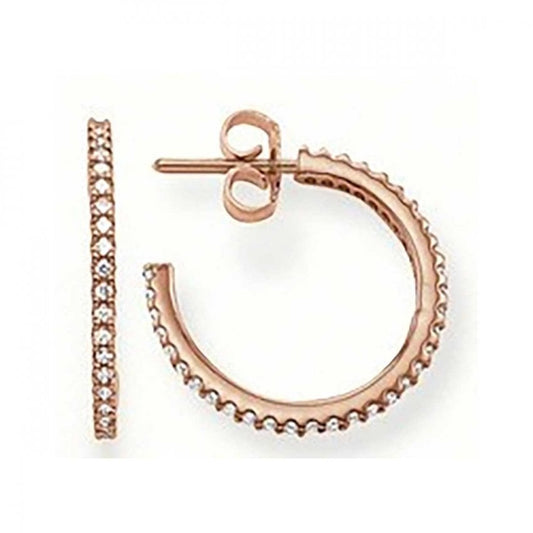 Thomas Sabo Glam & Soul Rose Gold Plated Sterling Silver CZ Earrings