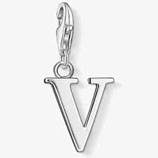 Thomas Sabo Sterling Silver Letter V charm Ref 0196 £29