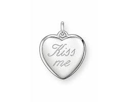 Thomas Sabo  Silver Heart KISS ME Pendant