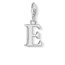 Thomas Sabo Sterling Silver Letter E charm Ref 0179 £29