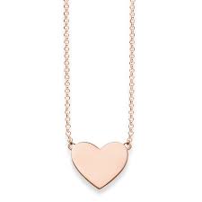 Thomas Sabo 18k Rose gold plated Sterling Silver Heart Necklace