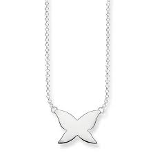 Thomas Sabo Silver Glam and Soul Butterfly Necklace
