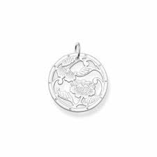 Thomas Sabo Sterling Silver Floral Cut out Pendant