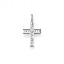 Thomas Sabo Sterling Silver CZ set Cross Pendant