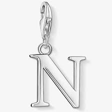 Thomas Sabo Sterling Silver Letter N charm Ref 0188 £29