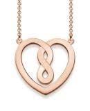 Thomas Sabo 18k Rose gold Plated Sterling Silver Glam And Soul Infinity heart necklace