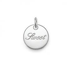 Thomas Sabo Silver SWEET Round Flat disc pendant