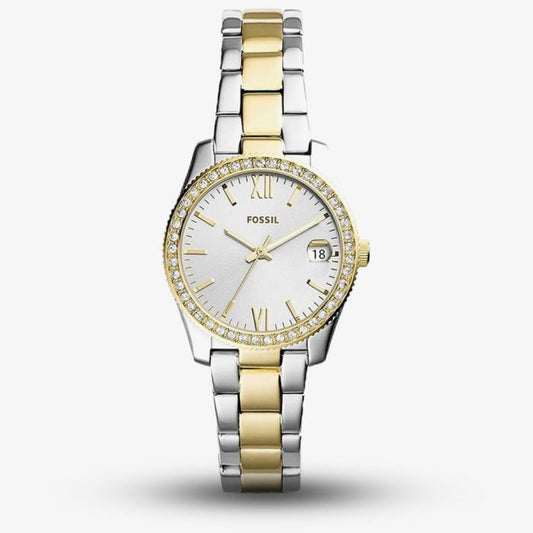 Fossil Scarlette Two tone Stainless Steel Bracelet Watch