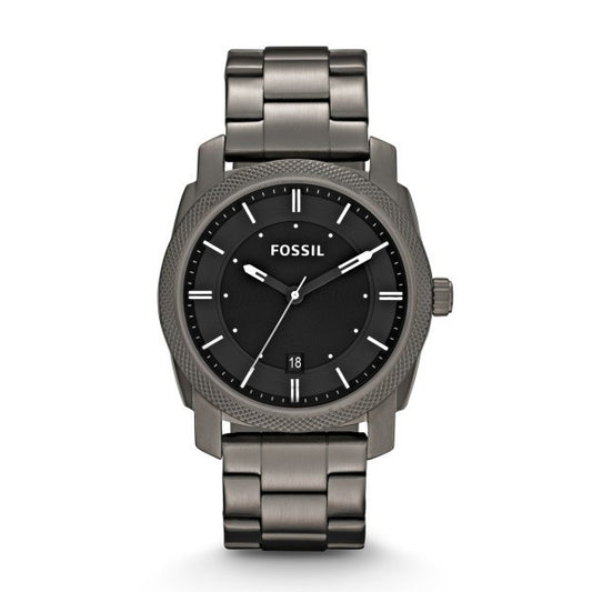 Fossil Machine Smoke Grey Stainless Steel Bracelet watch FS4774