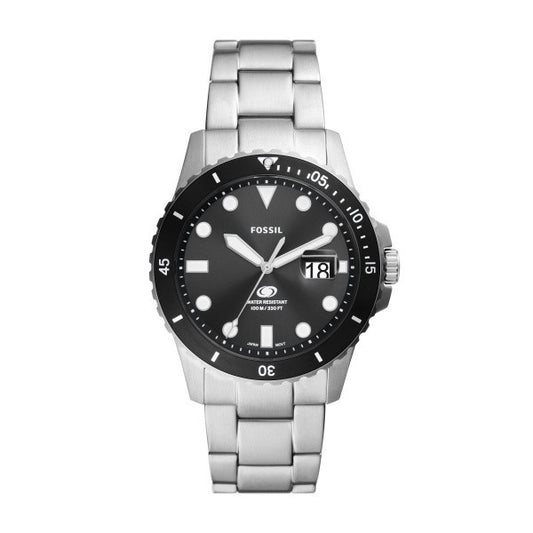 FOSSIL Sport Blue Dive Stainless Steel Gents Bracelet Watch FS6032